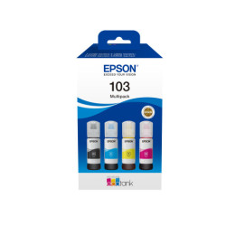 Pack 4 Cartouches d'encre Epson Ecotank 103 (Noir + Couleurs)