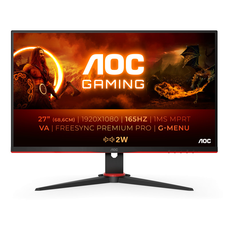 Ecran 27" AOC Gaming  27G2SAE BK Full HD (Noir) 165Hz