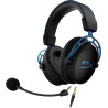 Casque HyperX Cloud Alpha S Noir et Bleu, compatible PC, PS5, PS4, Mousse à mémo