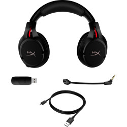 Casque HyperX Cloud Flight Noir et Rouge, Sans fil,  couteurs rotatifs à 90 , Co