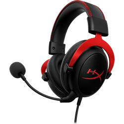 Casque HyperX Cloud II Noir Rouge, Mousse à mémoire de forme, compatible PC, PS5