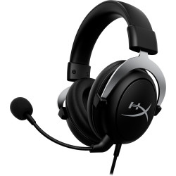 Casque-micro de jeu HyperX CloudX Noir Argent, cadre aluminium et coussinets à m