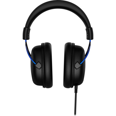 Casque-Micro HyperX Cloud Noir-Bleu, Coussinets à mémoire de forme et cadre alum