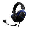 Casque-Micro HyperX Cloud Noir-Bleu, Coussinets à mémoire de forme et cadre alum