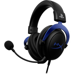 Casque-Micro HyperX Cloud Noir-Bleu, Coussinets à mémoire de forme et cadre alum