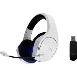 Casque Core HyperX Cloud Stinger Plus Bleu Blanc, Sans Fil, compatible PS5 PS4