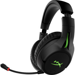 Casque HyperX CloudX Flight Noir et vert, Coussinets à mémoire de forme, sans-fi