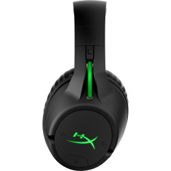 Casque HyperX CloudX Flight Noir et vert, Coussinets à mémoire de forme, sans-fi