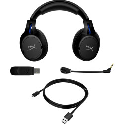 Casque HyperX Cloud Flight Noir-Bleu, Autonomie 30H, Mousse à mémoire de forme