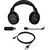 Casque HyperX Cloud Flight Noir-Bleu, Autonomie 30H, Mousse à mémoire de forme