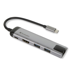 VERBATIM HUB USB-C MULTIPORT USB 3.1