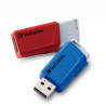 VERBATIM CLE 32GO USB 3.0 PK2 R BLEU