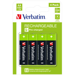 VERBATIM PILES RECHARGE 4X AA HR6
