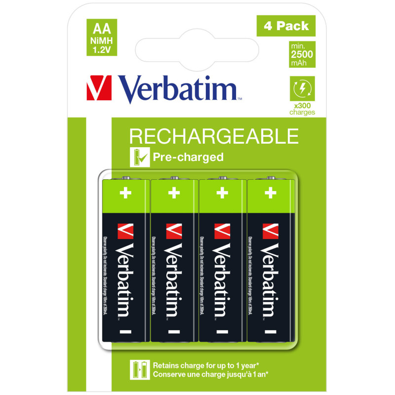 VERBATIM PILES RECHARGE 4X AA HR6