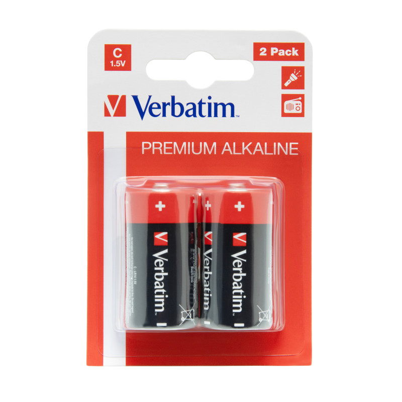 VERBATIM PILES 2X C-LR14 ALKALINE