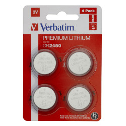 VERBATIM PILES 4X CR2450 LITHIUM 3V