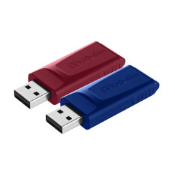 VERBATIM CLE 32GO USB 2.0 PK2 R BLEU