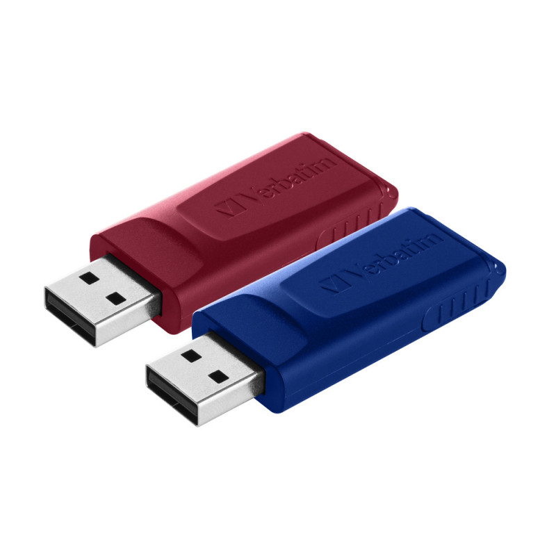 VERBATIM CLE 32GO USB 2.0 PK2 R BLEU