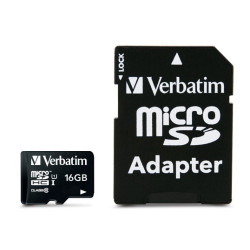 VERBATIM CARTE MICRO SDHC 16GO ADAPT