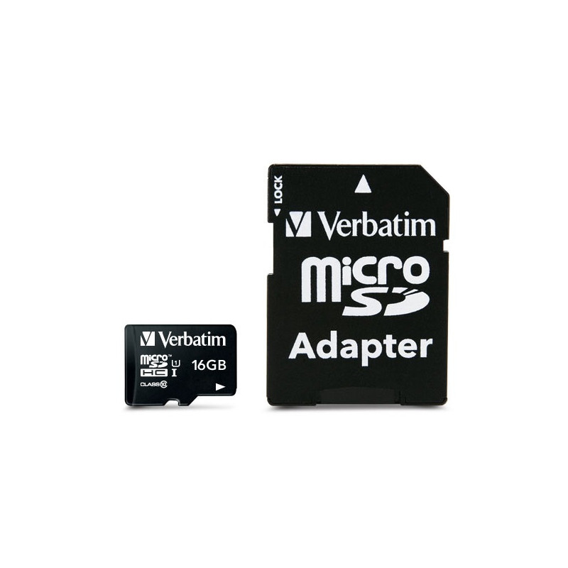 VERBATIM CARTE MICRO SDHC 16GO ADAPT