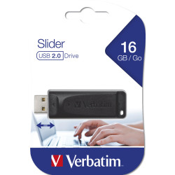 VERBATIM CLE 16GO USB 2.0 NOIR