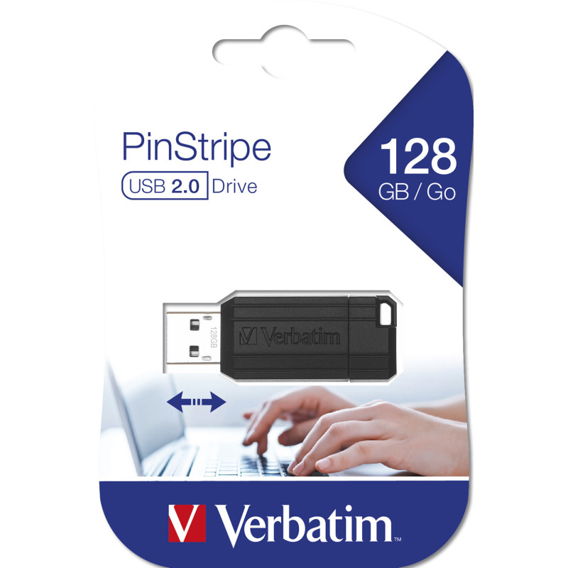 VERBATIM CLE 128GO USB 2.0 NOIR