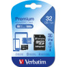 Carte mémoire Micro SD Verbatim 32Go SDHC Class 10 + adaptateur