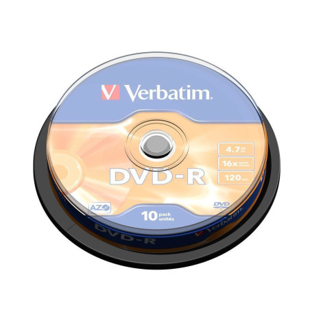 DVD-R Verbatim 4,7 Go (Spindle de 10)