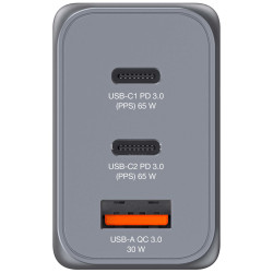 VERBATIM CHARGEUR GNC-65 3PORT 65W