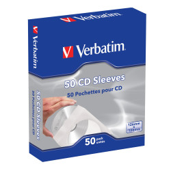 VERBATIM 50 POCHETTES PAPIER POUR CD