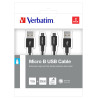 VERBATIM CABLE MICRO USB 100+30 CM N
