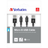 VERBATIM 2 CABLE MICRO B USB 100CM N