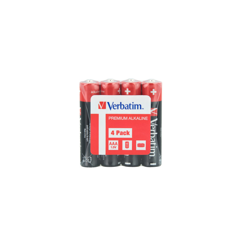 VERBATIM PILES 4X AAA-LR03 ALKALINE
