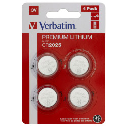 VERBATIM PILES 4X CR2025 LITHIUM 3V