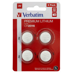 VERBATIM PILES 4X CR2016 LITHIUM 3V