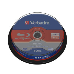 VERBATIM BLU-RAY BD-RE 25GB 2X SP10