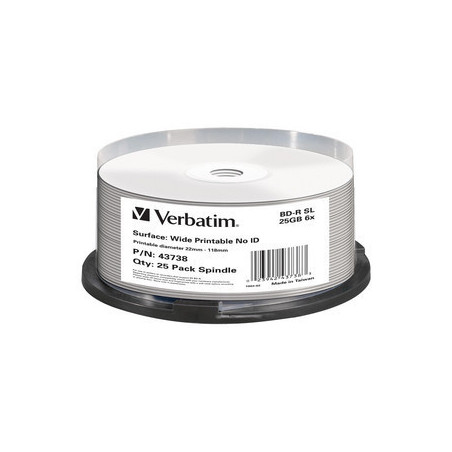 VERBATIM BLU-RAY BD-R 25GB 6X SP25