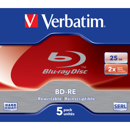VERBATIM BLU-RAY BD-RE 25GB 2X JC5