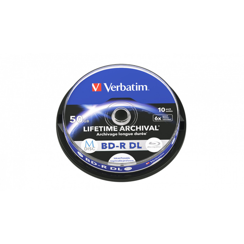 VERBATIM BLU-RAY BD-R 50GB 6X SP10 VERBATIM BLU-RAY BD-R 50GB 6X SP10