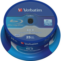VERBATIM BLU-RAY BD-R 25GB 6X SP25
