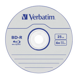 VERBATIM BLU-RAY BD-R 25GB 6X SP50