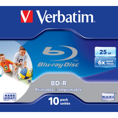 VERBATIM BLU-RAY BD-R 25GB 6X JC10