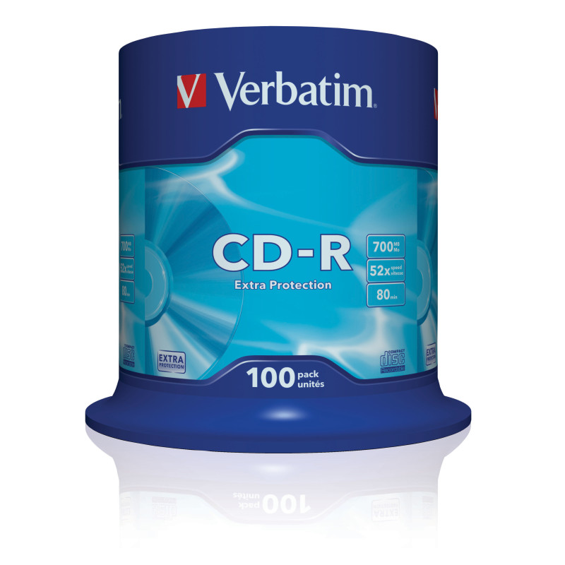 VERBATIM CD-R 700MB 52X SP100