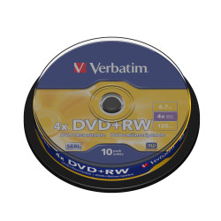 VERBATIM DVD+RW SERL 4.7GB 4X SP10