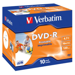 VERBATIM DVD-R 4.7GB 16X PK10
