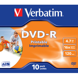 VERBATIM DVD-R 4.7GB 16X PK10