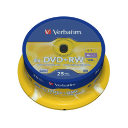 VERBATIM DVD+RW SERL 4.7GB 4X SP25