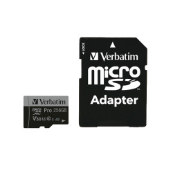 VERBATIM CARTE MICRO SDXC 256GB ADAP