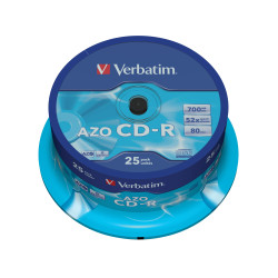 VERBATIM CD-R AZO 700MB 52X SP25