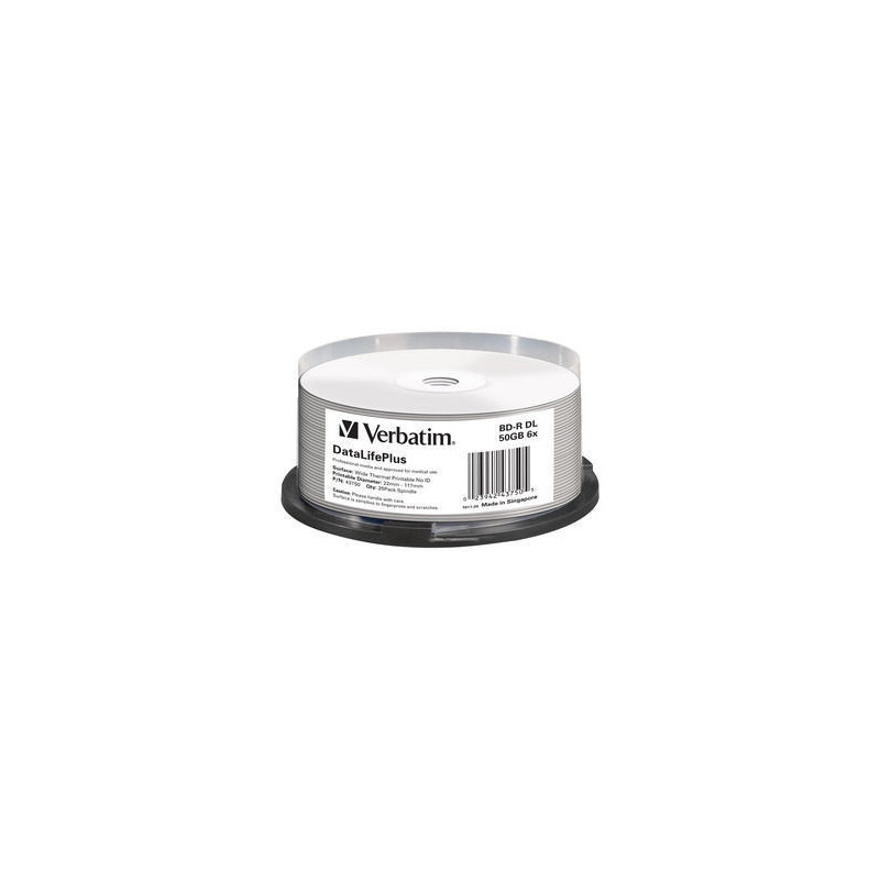 VERBATIM BLU-RAY BD-R 50GB 6X SP25